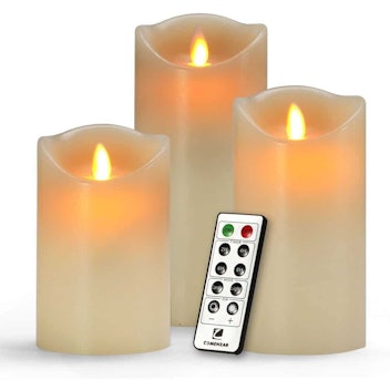 COMENZAR Set of 3 Flameless Candles
