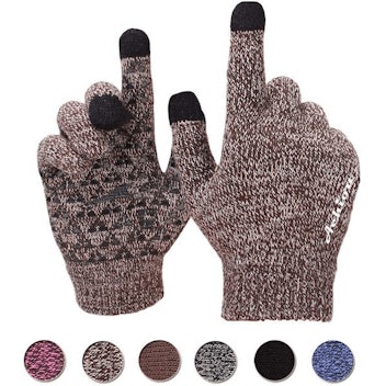 Achiou Touchscreen Winter Knit Gloves