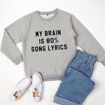 CozyGal Music Lyrics Sweatshirt