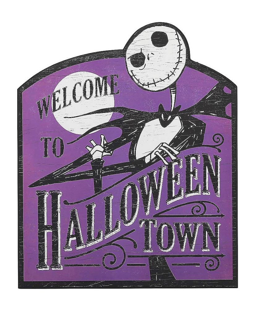 Welcome to Halloween Town Sign