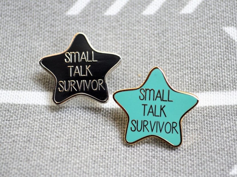 Small Talk Survivor Pin
