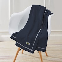 Lacoste Solid Fleece Throw