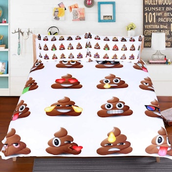 Sleepwish Cartoon Poop Emoji Face Bedding Set