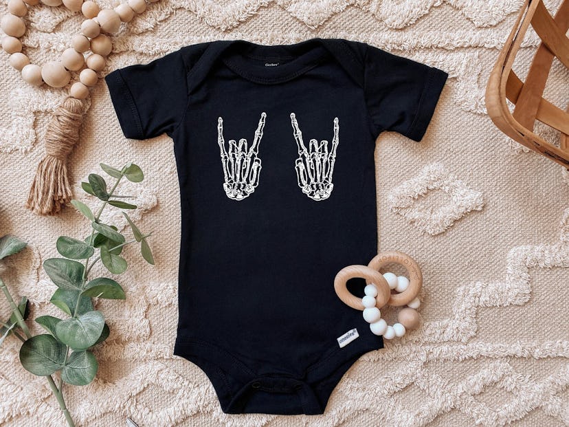 SheSquatsClothing Punk Rock Baby Halloween Onesie®