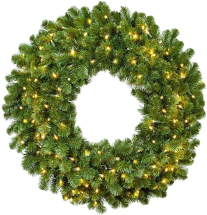 red sleigh sequoia fir commercial grade traditional christmas wreath best artificial christmas wreat...