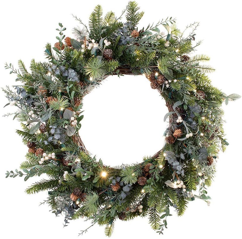 rustic white berry collection best artificial christmas wreaths