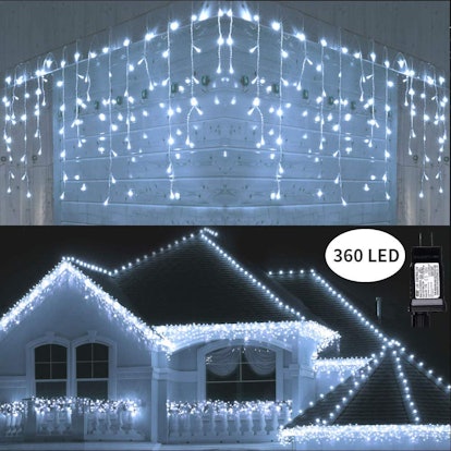 toodour led icicle lights best christmas lights