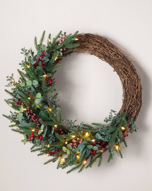 wild berry forest wreath best artificial christmas wreaths