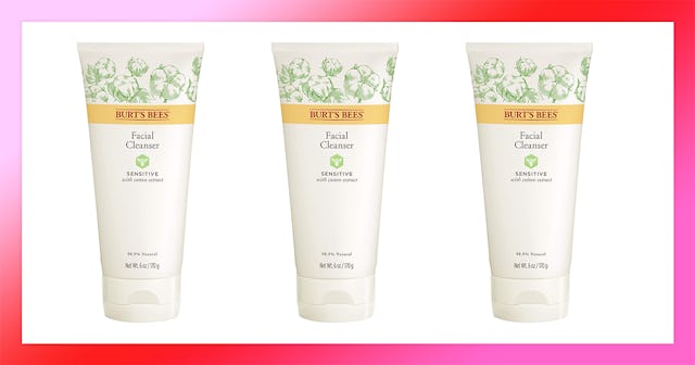 Three tubes of Burt's Bees Face Cleanser, Facial Wash for Sensitive Skin 