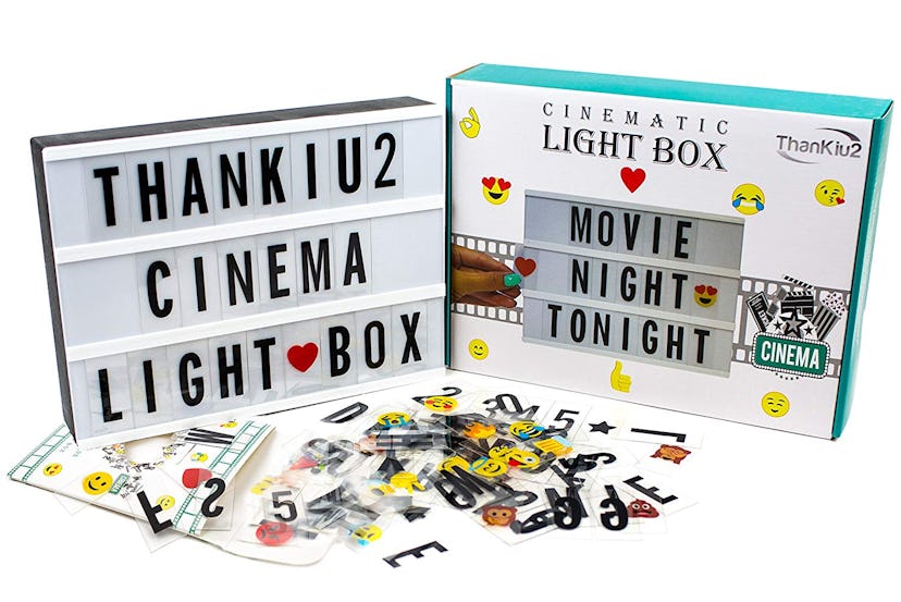Cinema Light Box With Letters