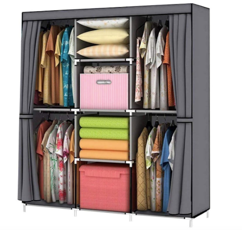 YOUUD Wardrobe Storage Closet Clothes Po...