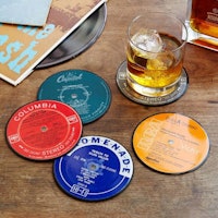Upcycled Record Coasters