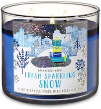 Bath and Body Works 3-Wick Scented Candle Fresh Sparkling Snow