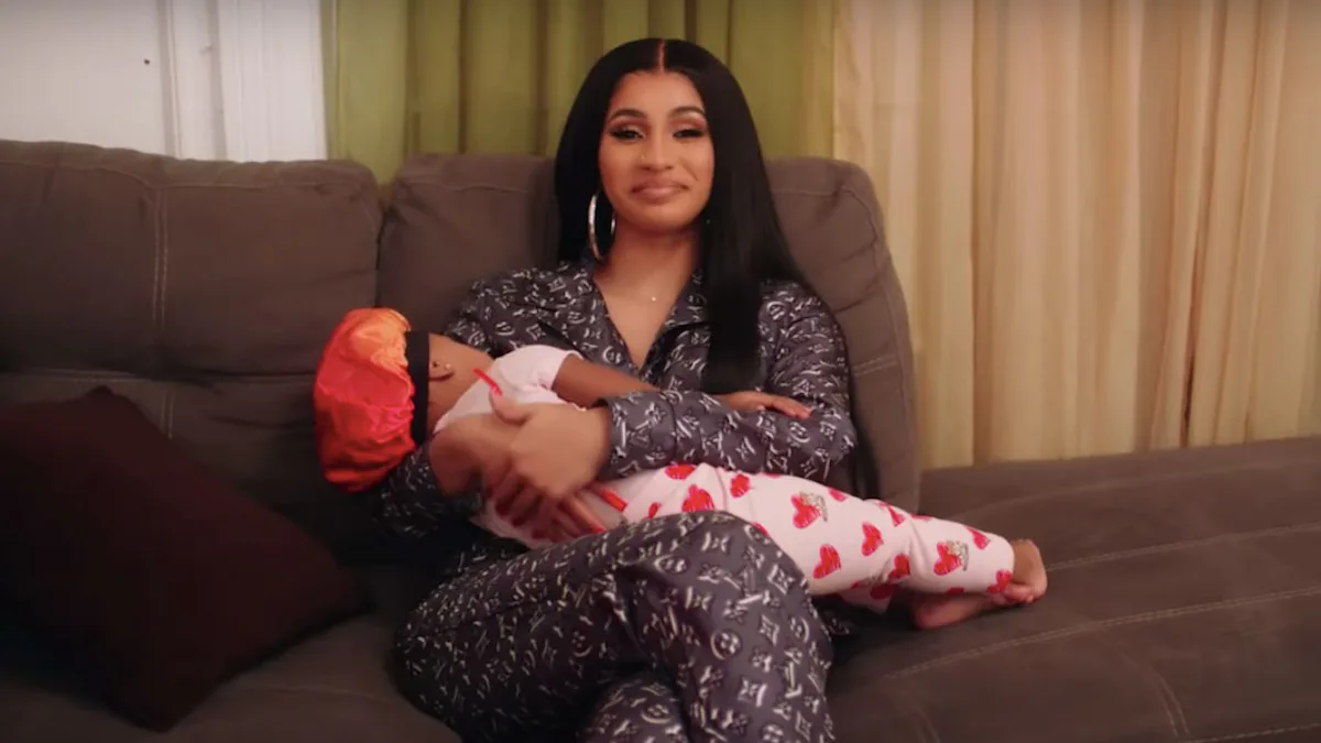 Cardi B Conducts Entire Interview While Caring For Her Baby Because, Moms