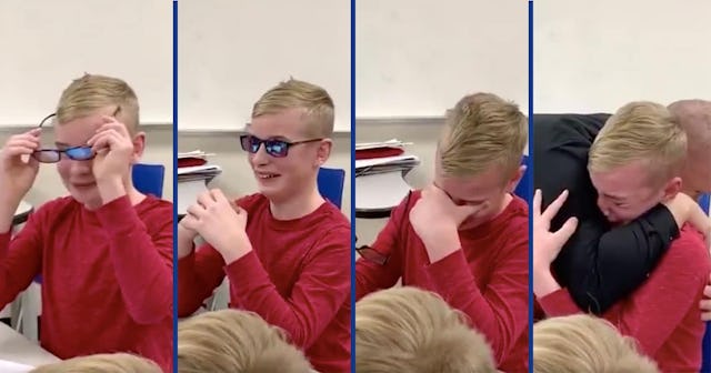 Colorblind teen glasses