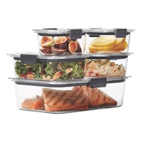 RUBBERMAID Brilliance Leak Proof Food Storage Containers (Set of 5)