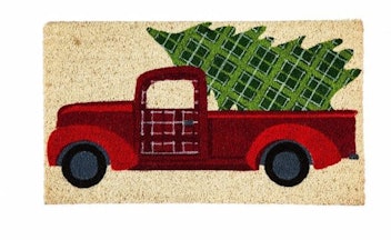 Evergreen Flag 2RM476 Christmas Tree Truck Coir Mat, Multi-Colored