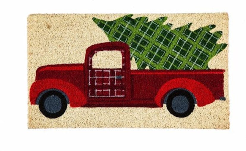 Evergreen Flag 2RM476 Christmas Tree Truck Coir Mat, Multi-Colored