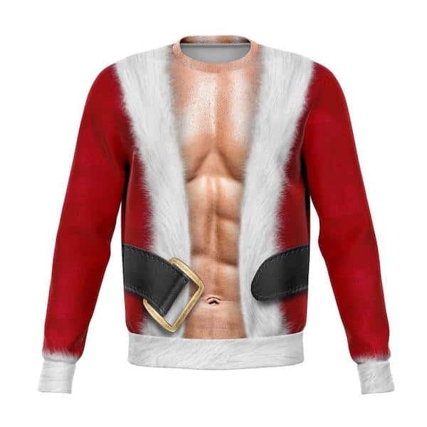 Bare chest ugly hot sale christmas sweater