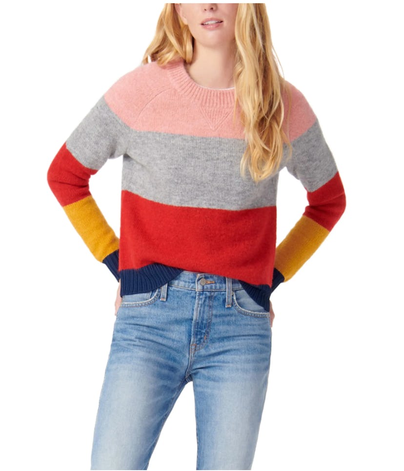 J.Crew Colorblock Crewneck Sweater