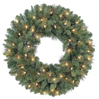 Holiday Time Prelit Green Scottsdale Pine Christmas Wreath