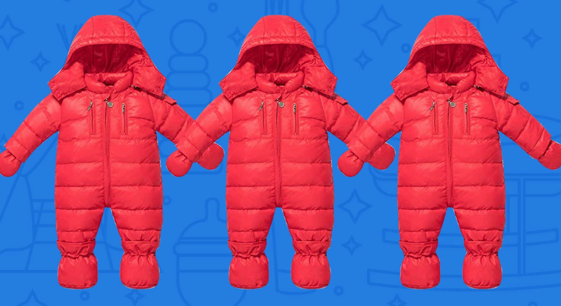 CANADA WEATHER GEAR Baby Boys Foldover Cuffed 1-Piece Snowsuit 