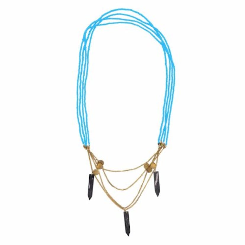 MAIK NYC Masai layers necklace in turquoise