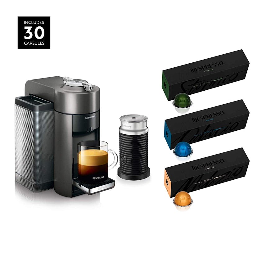 Nespresso Vertuo Coffee and Espresso Machine Bundle by De'Longhi