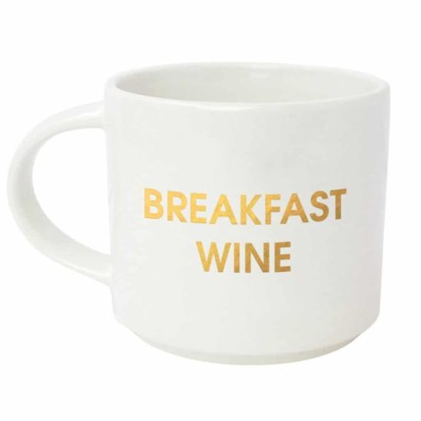  Chez Gagné Breakfast Wine Gold Metallic Mug