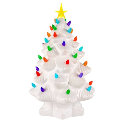 Decorate Your Tree With Mini Ceramic Trees For A Meta Vintage Look