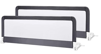 Costzon Double Sided Swing Down Bed Rail