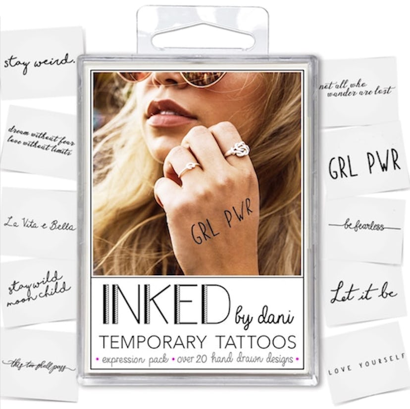  Temporary Tattoos by INKED by Dani, Party Pack