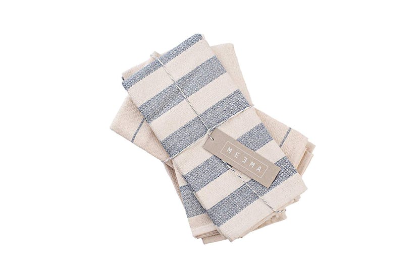 MEEMA Cotton and Denim Kitchen Towels