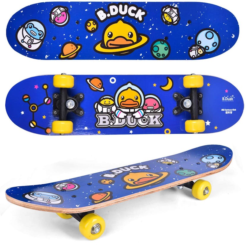 FunLittleToy B.Duck 24 Inch Skateboard for Beginner