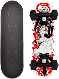 RudeBoyz 17 Inch Mini Wooden Cruiser Graphic Beginner Kids Skateboard