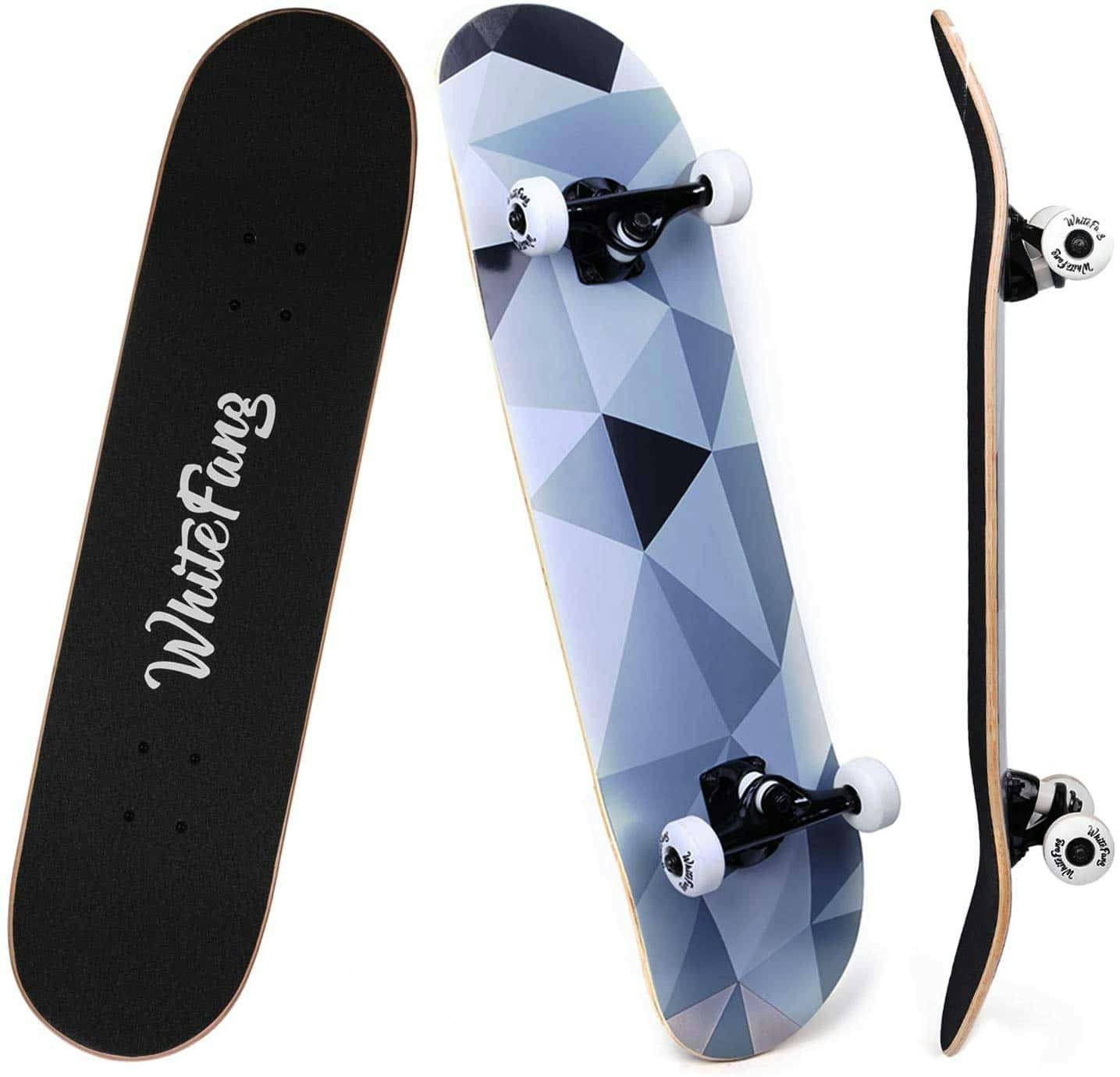 BESPORTBLE Skateboard Complete Mini Cruiser Retro Skateboard for Kids Teens Adults Led Light Up Wheels with All in One Skate T Tool for Beginners Blue 