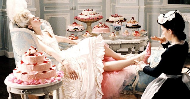 cake quotes, image from Marie Antoinette film