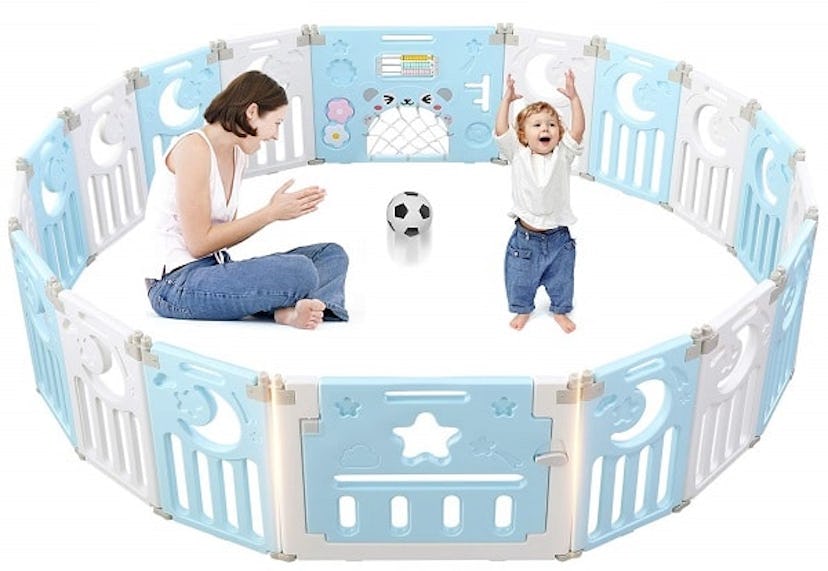 Dripex 14-Panel Kids Play Yard