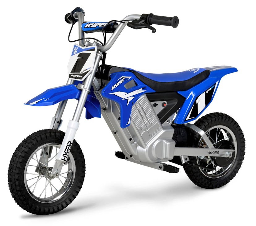 Hyper HPR 350 Dirt Bike 24-volt Electric Motorcycle-Blue