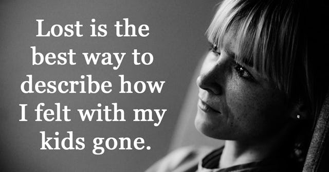 Desperate mother thinking about loss of custody of her kids