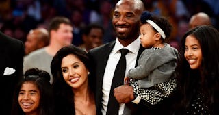 Kobe Bryant and family