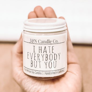JNCandleCO. 'I Hate Everybody But You' Candle