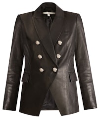 Veronica Beard Miller Leather Dickey Jacket