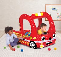 Banzai Rescue Fire Truck Play Center Inflatable Ball Pi
