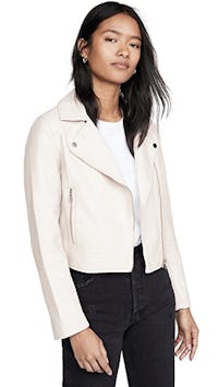 cupcakes and cashmere Chandler Faux Leather Moto Jacket