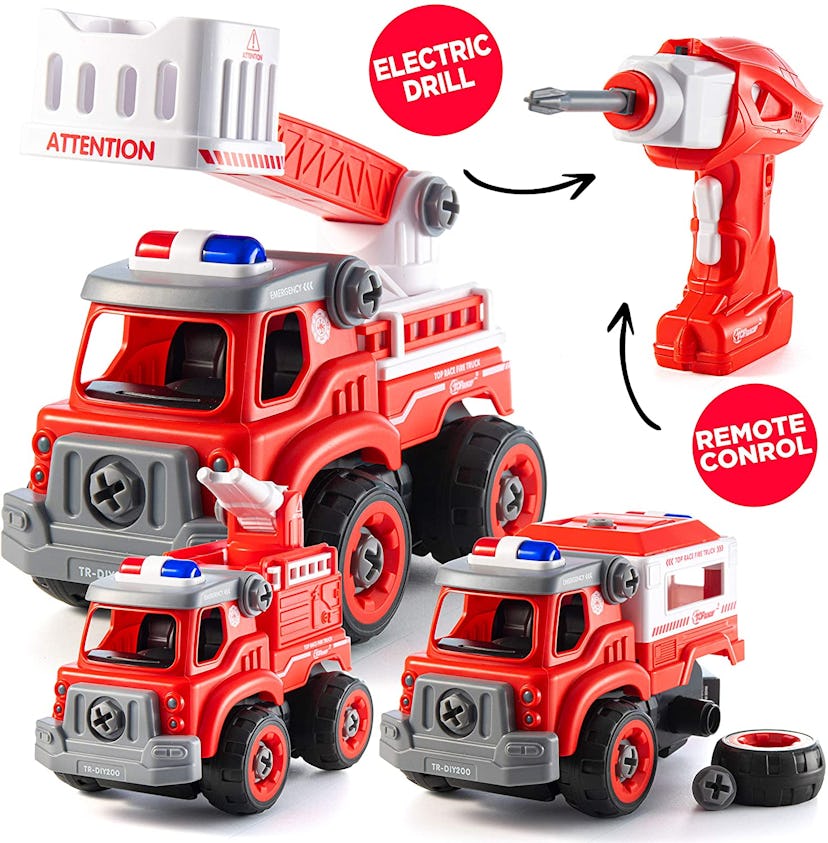 Top Race Fire Truck Remote Control Car