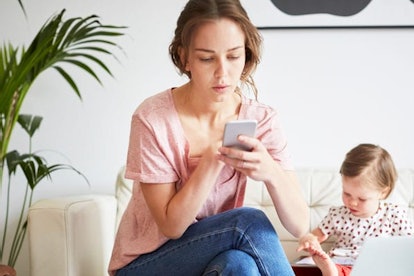 Will This Generation’s Kids Get the Same Attention From Us?: Mom on phone ignoring child