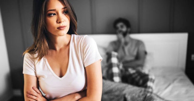 Infertility Wreaked Havoc On My Sex Life: Couple having arguments and sexual problems in bed