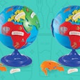 3D Geography Map Puzzle Kids