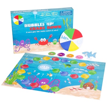 Moody Goat Baby Bubbles Up! Crabs Down Board Game
